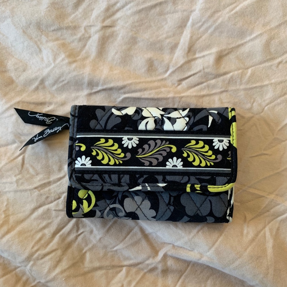 Vera Bradley Black Floral Wallet